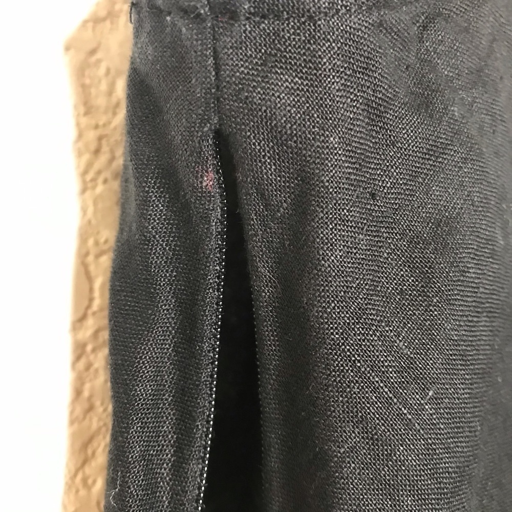 Edward black sleeveless linen floral top medium - Picture 12 of 12